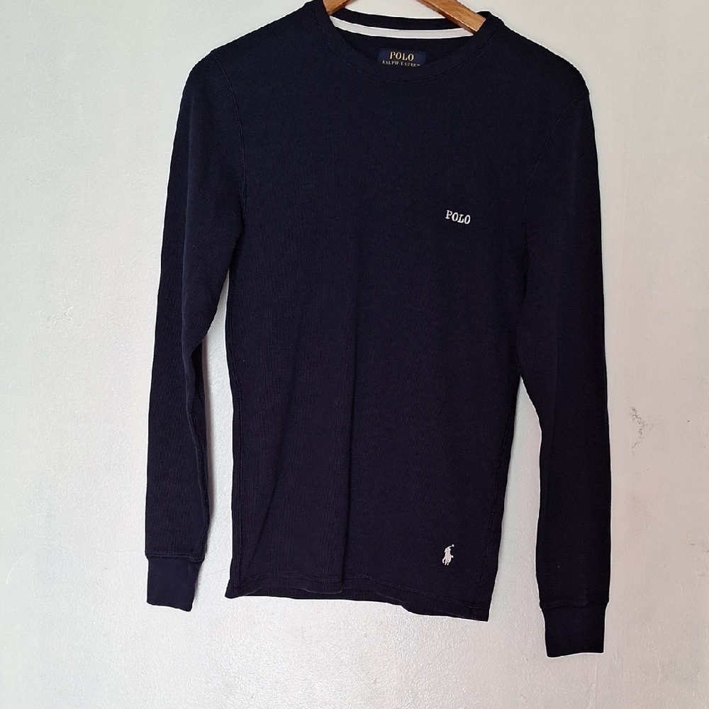 Polo by Ralph Lauren Men's Navy Long Sleeve Tee